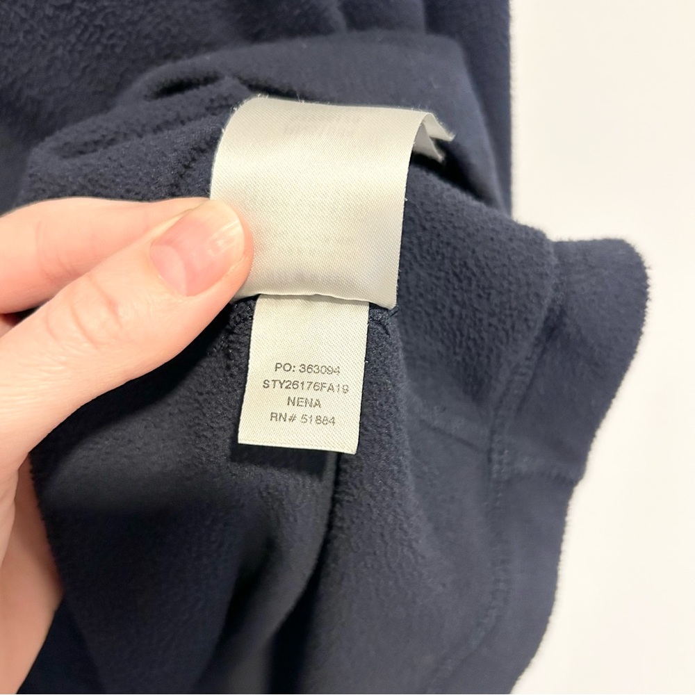 Patagonia Men’s Micro D Fleece Pullover Navy Blue Size Large - Picture 4 of 5